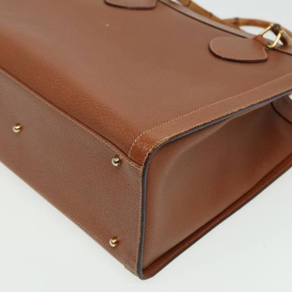 GUCCI Bamboo Hand Bag Leather Brown 002 1186 0260 Auth 81198 - Picture 15 of 16